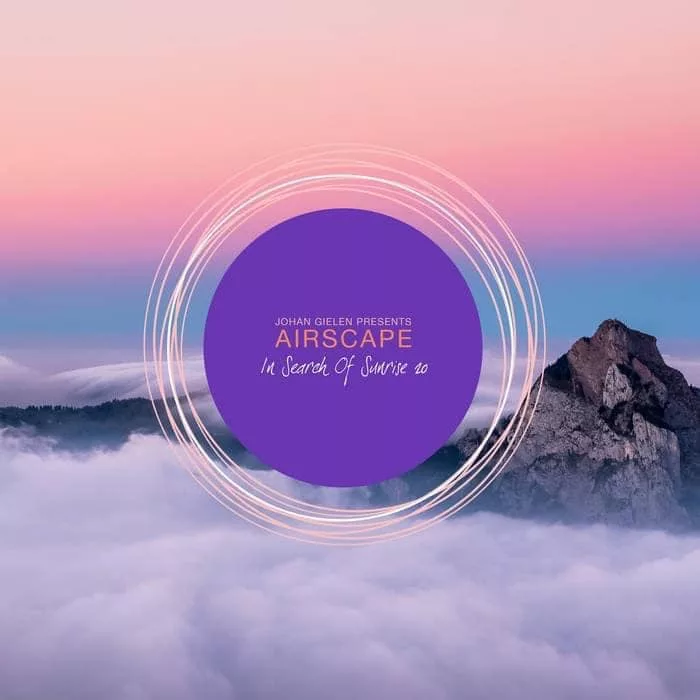 Pochette de la compilation Trance 'In Search Of Sunrise 20' mixée par Johan Gielen pres. Airscape