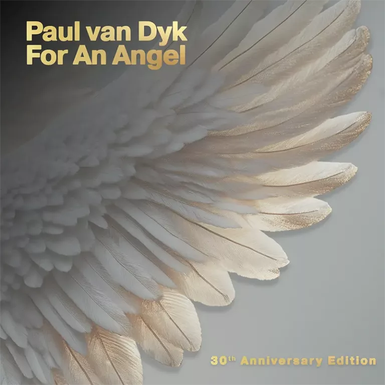 Pochette de la réédition du classique Trance "Paul van Dyk - For An Angel" pour son 30ème anniversaire